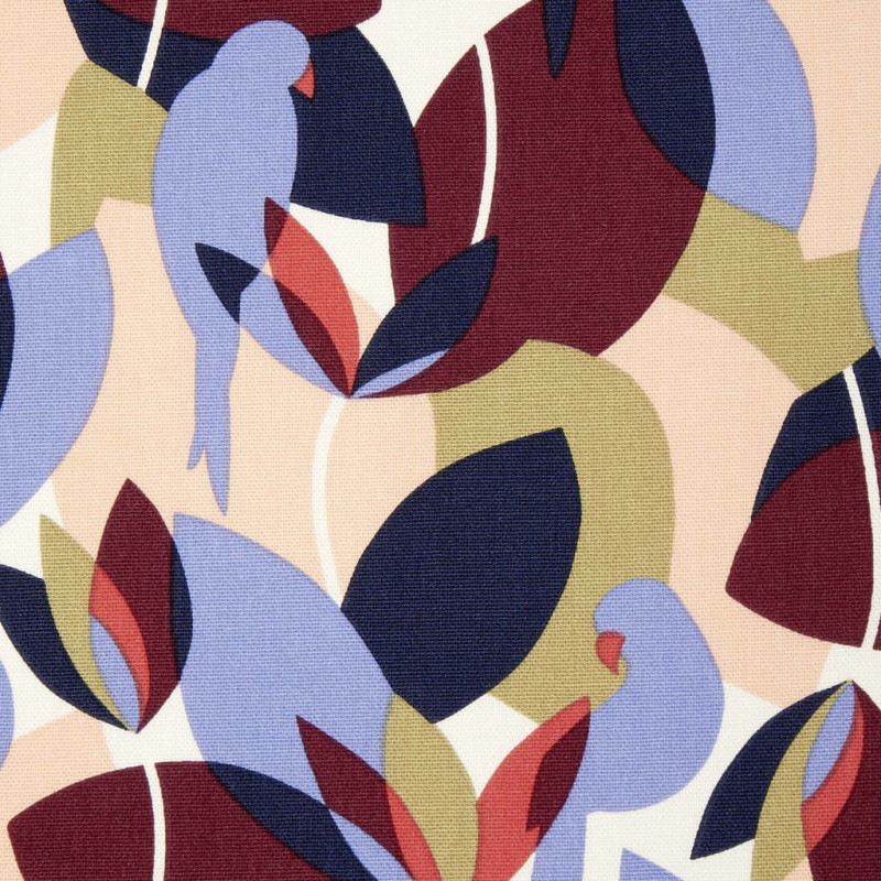 Printed Half Panama PSITTA Off-White / Vintage Multicolored